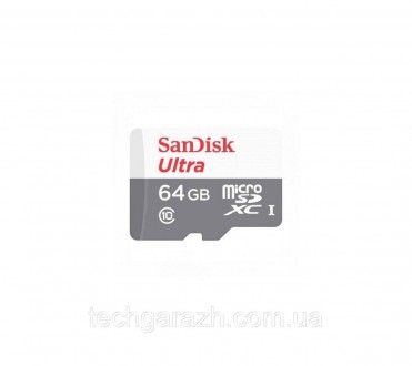 microSDXC (UHS-1) SanDisk Ultra 64Gb class 10 A1 (100Mb/s) (adapter SD) ─ сучасн. . фото 3