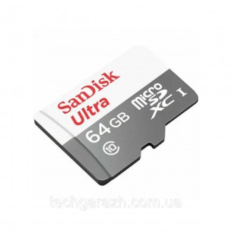 microSDXC (UHS-1) SanDisk Ultra 64Gb class 10 A1 (100Mb/s) ─ сучасна високошвидк. . фото 3