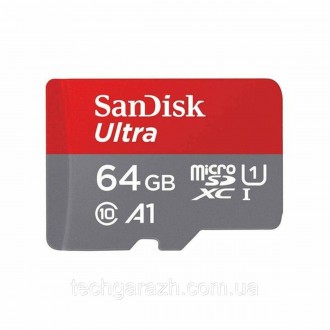 Карти SanDisk Ultra 64Gb class 10 A1 (adapter) сумісні зі смартфонами та планшет. . фото 4