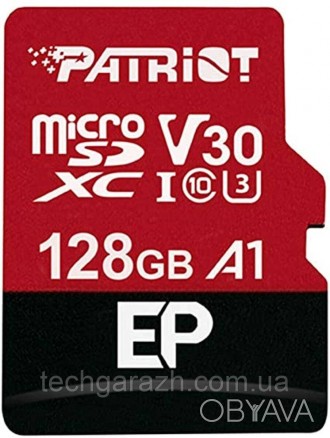 Сучасна MicroSD-карта Patriot EP A1 має 10 клас швидкості та специфікацію V30 A1. . фото 1