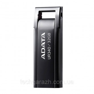 Флешка A-DATA UR340 32Gb Black — просте та доступне рішення, якщо вам потрібно п. . фото 5