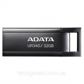 Флешка A-DATA UR340 32Gb Black — просте та доступне рішення, якщо вам потрібно п. . фото 2
