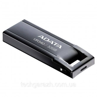 Флешка A-DATA UR340 32Gb Black — просте та доступне рішення, якщо вам потрібно п. . фото 3