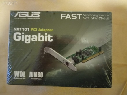 Net card PCI Gigabit ASUS NX1101 новый, в оригинальной упаковке. . фото 2