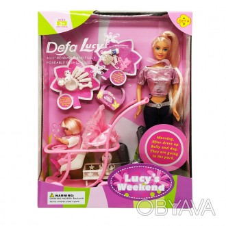 Барвистий дитячий набір з лялькою "Defa Lucy" 20958 включає в себе лялечку-маму . . фото 1