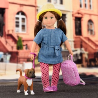 Лялька Lori (Лорі) Надін та собака-боксер Наш - чудовий подарунок для вашої дівч. . фото 4