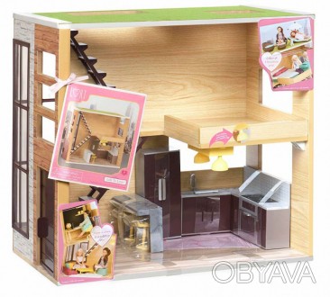 Гарний дерев'яний будинок для ляльок Lori з високою деталізацією. У будиночку вм. . фото 1