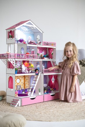Цей вишуканий та унікальний будиночок підходить для ляльок від 20 см 
до 33 см у. . фото 5