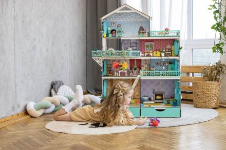 Цей вишуканий та унікальний будиночок підходить для ляльок від 20 см 
до 33 см у. . фото 3