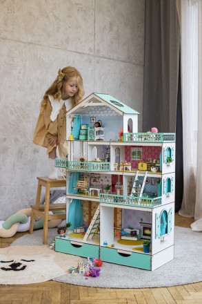 Цей вишуканий та унікальний будиночок підходить для ляльок від 20 см 
до 33 см у. . фото 4
