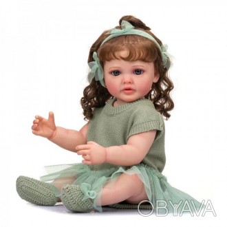 Силіконова колекційна лялька Реборн Reborn Doll Дівчинка Софія Висота 55 см (472