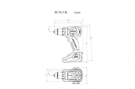 Metabo BS 18 LT BL - дриль-шурупокрут підвищеної потужності, яка призначається д. . фото 3