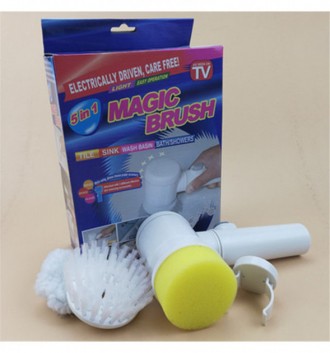 Электрическая щетка для чистки Magic Brush, работающая от батареек, поможет очис. . фото 6