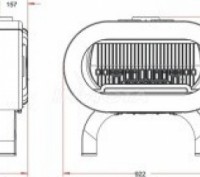 Чугунная печь FIFTY Arche - это высококачественная печь, изготовленная из чугуна. . фото 3