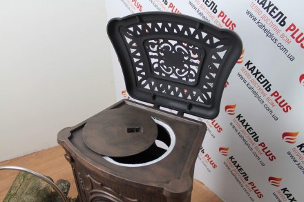 Чугунная печь с варочной поверхностью Ambra Печьбуржуйка 9 кВт
 
Печь Ambra чугу. . фото 9