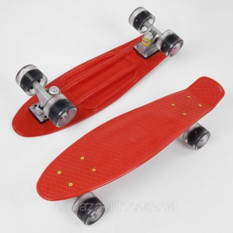 Скейт Пенни борд Best Board СВЕТ, доска=55 см, колёса PU d=6 см
Маленький лонгбо. . фото 2