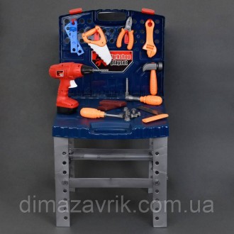 Игровой набор инструментов 661-74 Стойка, чемодан 2в1, 50 предметов
Набор инстру. . фото 5