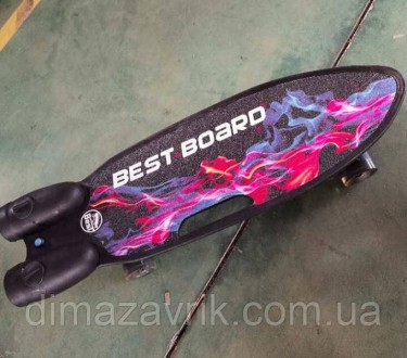 Скейтборд S-00605 Best Board с музыкой и дымом, USB зарядка,
аккумуляторные бата. . фото 8