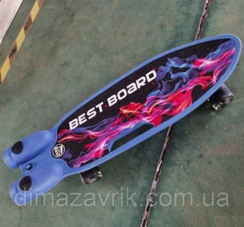 Скейтборд S-00605 Best Board с музыкой и дымом, USB зарядка,
аккумуляторные бата. . фото 6