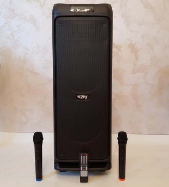 Опис
Акумуляторна колонка з мікрофонами ZX-7779 / 400 W (USB/FM/Bluetooth)
Автон. . фото 4