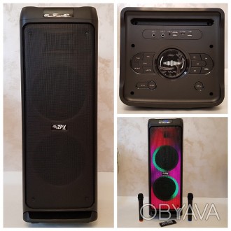 Опис
Акумуляторна колонка з мікрофонами ZX-7779 / 400 W (USB/FM/Bluetooth)
Автон. . фото 1