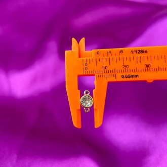 Коннектор материал - гиппоаллергенный сплав (родий) размер - 6х11мм цвет - на фо. . фото 4