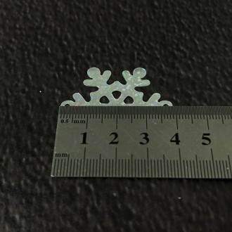 Снежинка пайетка Материал: пластик Цвет: на фото и в названии Размер: 4,5 см Цен. . фото 4