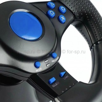 Описание:
Руль игровой Gt-V7 (PC/PS3/PS4/X-ONE/SWITCH) USB с педалями 
Универсал. . фото 5