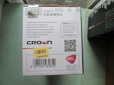 Картридж для лазерних принтерів. CROWN CM-CE285A 85A Black. Новий

Картридж дл. . фото 7