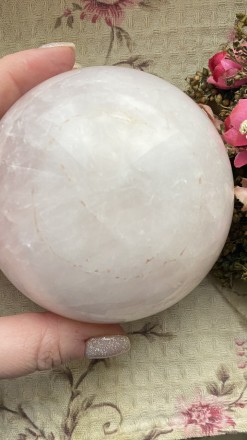  Пропонуємо Вам гарну, велику сферу(шар) з натурального каменю - рожевий кварц. . . фото 10
