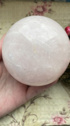  Пропонуємо Вам гарну, велику сферу(шар) з натурального каменю - рожевий кварц. . . фото 9