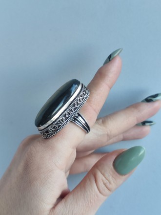 Пропонуємо вам купити дуже гарний перстень - натуральний лабрадор в сріблі. 
Роз. . фото 4