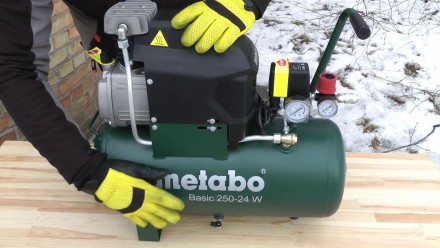 Компрессор Metabo Basic 250-24 W относится к классу профессиональных масляных ко. . фото 6