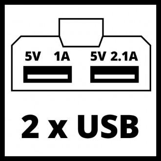 Описание:
Инструмент серии Power X-Change
2 USB порта для зарядки двух устройств. . фото 4