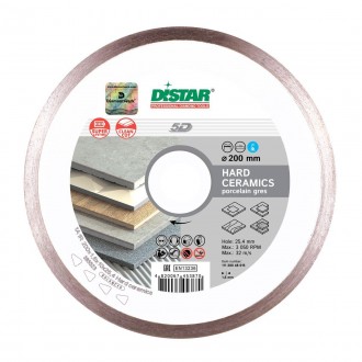 Алмазный диск для плитки Distar Hard Ceramics предназначен для высококачественно. . фото 2