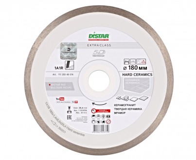 Алмазный диск для плитки Distar Hard Ceramics предназначен для высококачественно. . фото 2