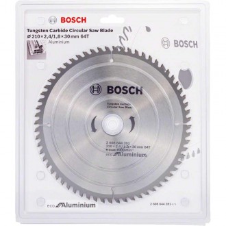 Пильный диск Bosch Eco for Aluminium предназначен для чистого реза дерева, пласт. . фото 4