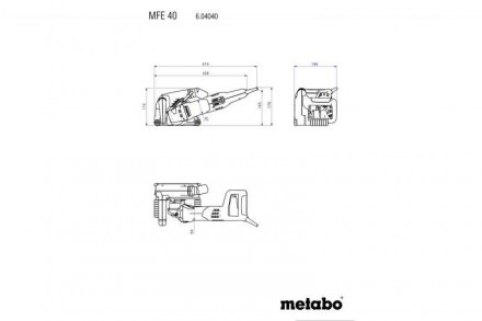 Штроборез Metabo MFE 40 (604040510)
Штроборез (бороздодел) предназначен для сухо. . фото 8