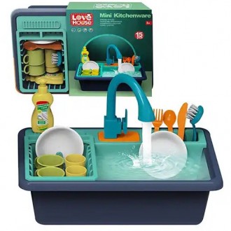 Игровой набор - кухонная раковина/мойка с циркуляцией воды арт. XG 2-15 A
Индуст. . фото 4