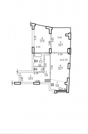 Продам 3к квартиру в ЖК Панорама з ремонтом. Поверх 3/25, площею 88м2 спланована. . фото 17