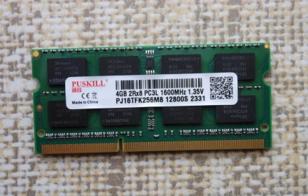 4GB 1Rx8 PC3L-12800s – 11 – 13 – B4
Чипы Sk hynix 
Объем пам. . фото 3