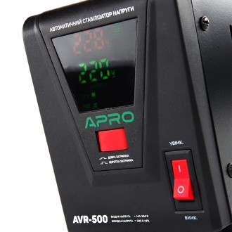 Характеристики Стабилизатор напряжения AVR-500, 400Вт APRO
КПД, %
98%
Рабочая те. . фото 4