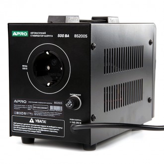 Характеристики Стабилизатор напряжения AVR-500, 400Вт APRO
КПД, %
98%
Рабочая те. . фото 7