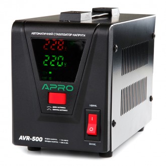 Характеристики Стабилизатор напряжения AVR-500, 400Вт APRO
КПД, %
98%
Рабочая те. . фото 2