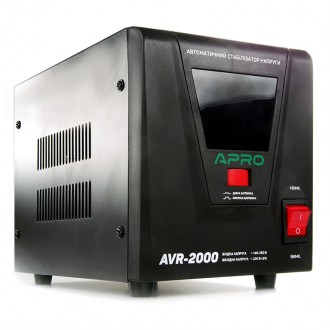 Характеристики Стабилизатор напряжения AVR-2000, 1600Вт APRO
 
ККД, %
98 %
Робоч. . фото 2