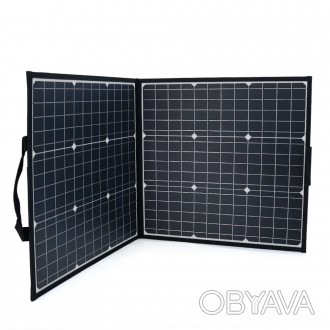 Складная PET солнечная панель SP100 FlashFish, 100W/18V, позволяет зарядить любу. . фото 1