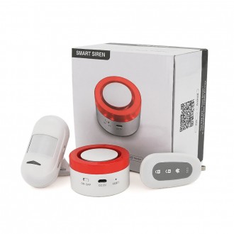 Автономная WiFi сигнализация YOSO Smart Alarm W00 ( Сирена +датчик движения + да. Днепр. фото 1 Автономная WiFi сигнализация YOSO Smart Alarm W00 ( Сирена +датчик движения + да. Днепр. фото 1