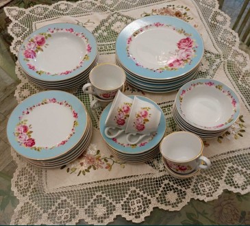 Набор тарелок и чашек English Home  на 6 персон
Количество тарелок 30 шт, 6 чаш. . фото 2