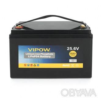 Акумуляторна батарея Vipow LiFePO4 являє собою високоякісний і надійний пристрій. . фото 1