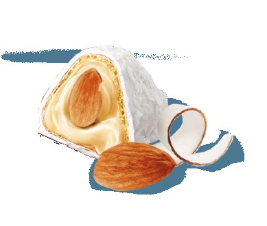 Два ореха в одной конфете – целый миндаль и измельченный кокос. Нежный крем внут. . фото 3